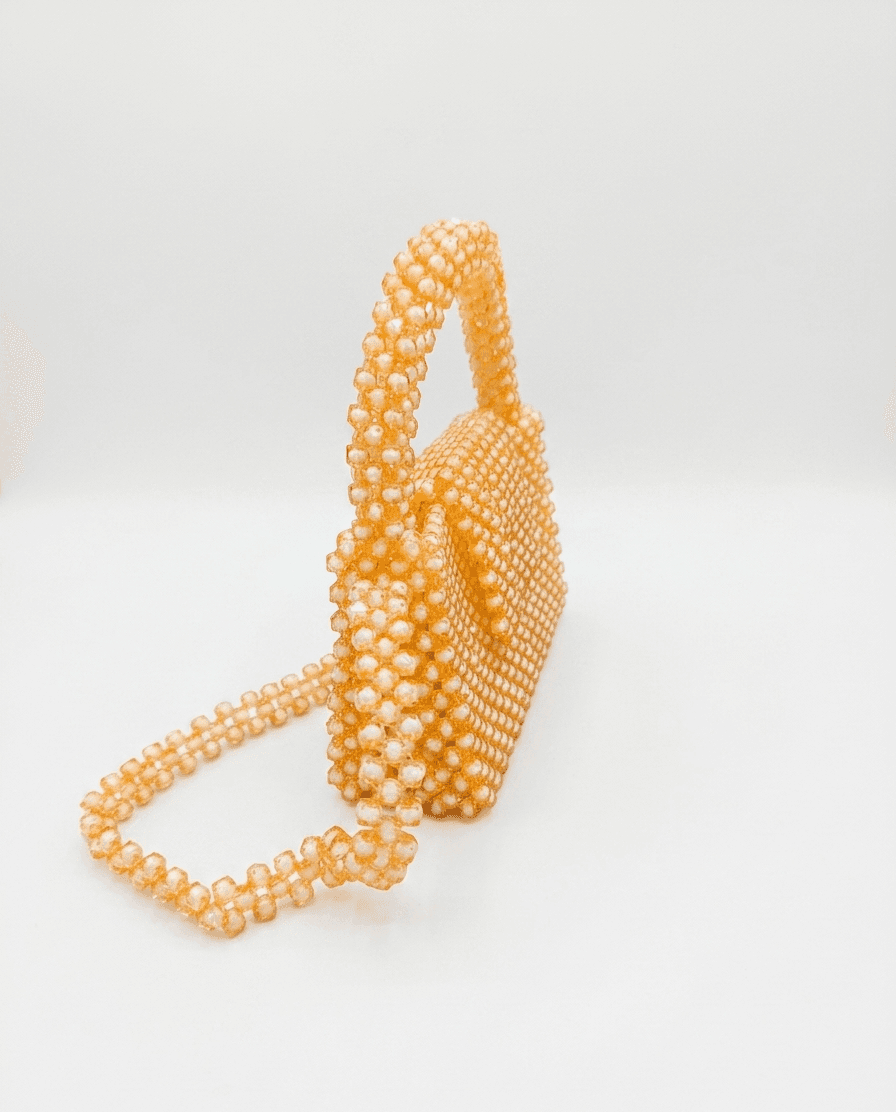 Golden Beaded Purse – Medium size view 3