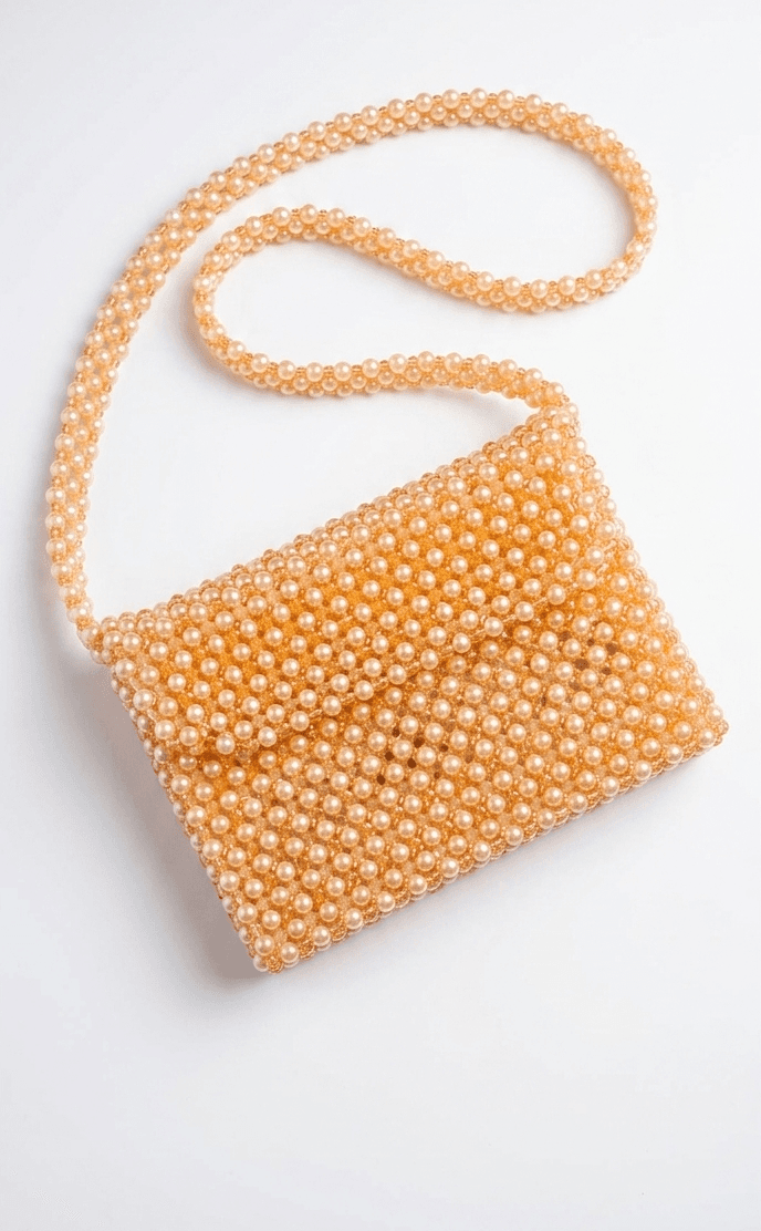 Simple Golden Handmade Purse – Medium size view 4